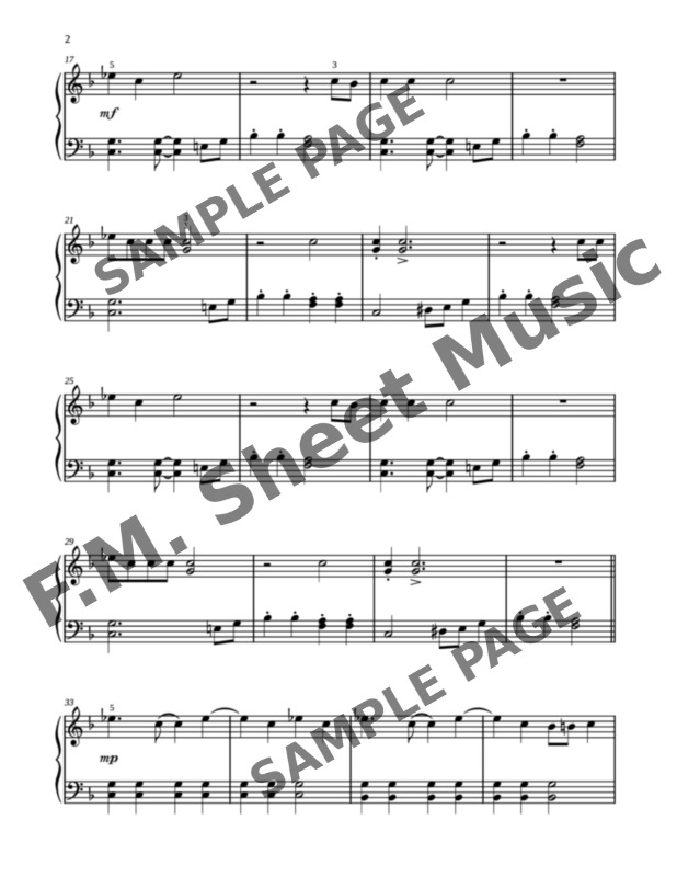 Ghostbusters (Easy Piano) By Ray Parker Jr. F.M. Sheet Music Pop